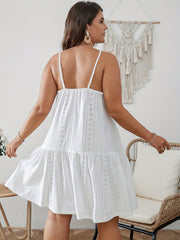 Women's Nightdress Eyelet Embroidered Cami Sleep Dress