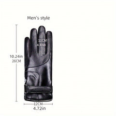 Winter Touch Screen Gloves Thickened Warm Wind Rain Cold Resistance