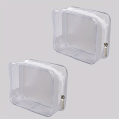 Clear Makeup Bags Set Transparent Cosmetic Bag Travel Toiletry Zipper