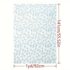 1pc Faux Cotton Fabric Diy Cloth Pants Dress Fabric 1yard Cut Size
