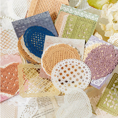 10 Sheets Vintage Lace Hollow Out Scrapbook Paper Non sticky Note Card