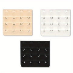 3pcs Bra Extension Buckles 3 Rows 4 Hooks Comfortable Strap Extenders
