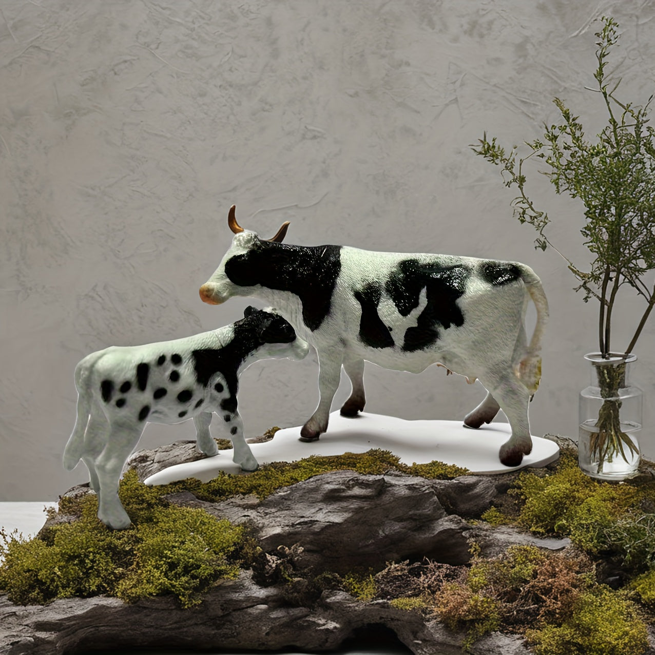 Realistic Farm Cow Combo for Model Landscape Decoration