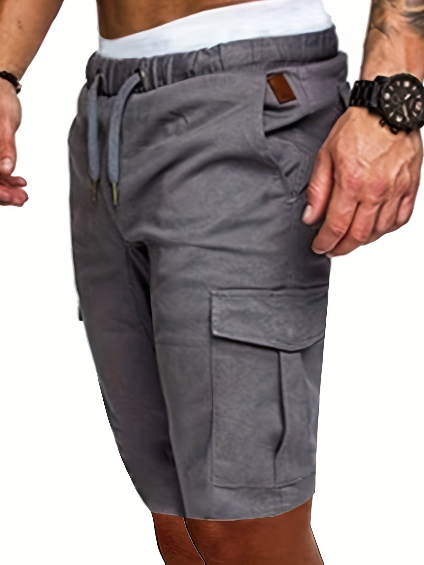 Men's Cotton Cargo Shorts for Summer Activities