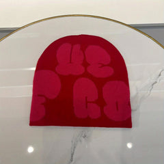 Sport Windproof Knit Beanie Hat Letters Autumn Winter Warm Ski Cold Men Women