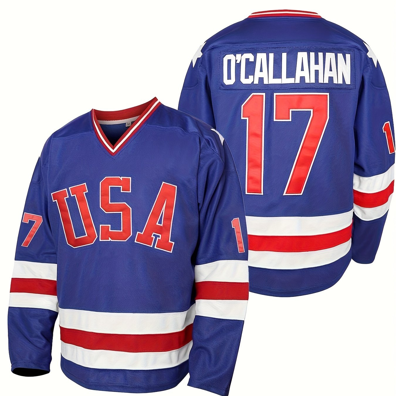 Men's Ice Hockey Jersey 17 Classic Vintage Embroidery Ice Hockey Suit