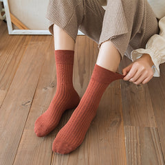 Cotton Comfy Mid Tube Socks Women's Stockings
