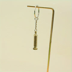 Metal Nine layer Tower Pendant Accessory Key Ring Keychain Gift