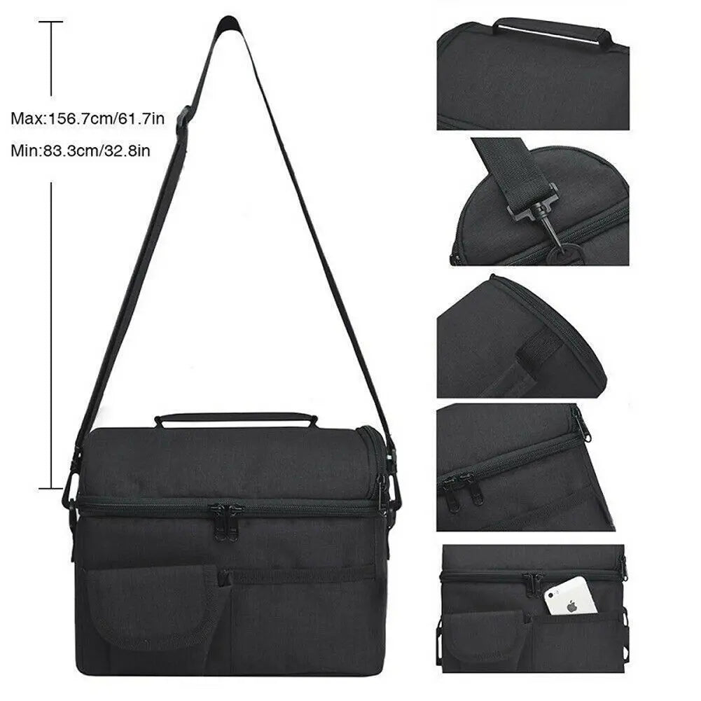 8L Insulated Lunch Bag Coolbag Work Picnic Adult Kids Food Storage