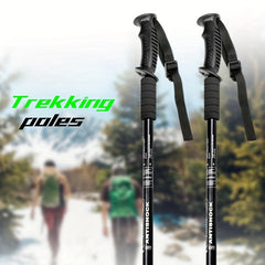 Collapsible Trekking Pole Aluminum Walking Sticks For Hiking