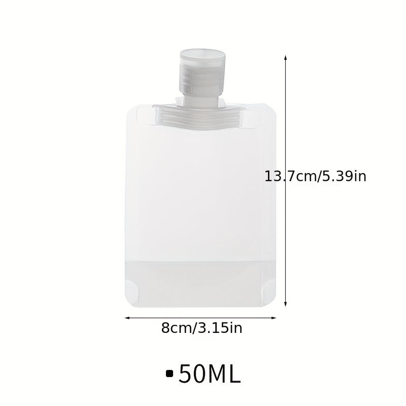 Travel Plastic Refillable Pouches Portable Empty Squeeze Bag