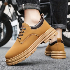 Men's Lace Up Low Top Boots for Climbing Trekking