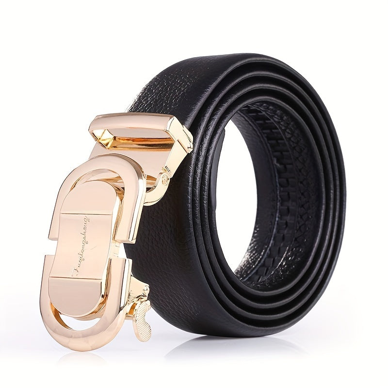 Men's Automatic Buckle Belt Wedding Party Business