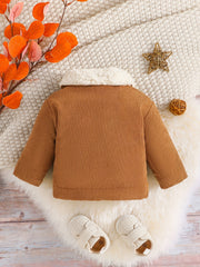 Baby Fleece Thermal Jacket Button Down Coat