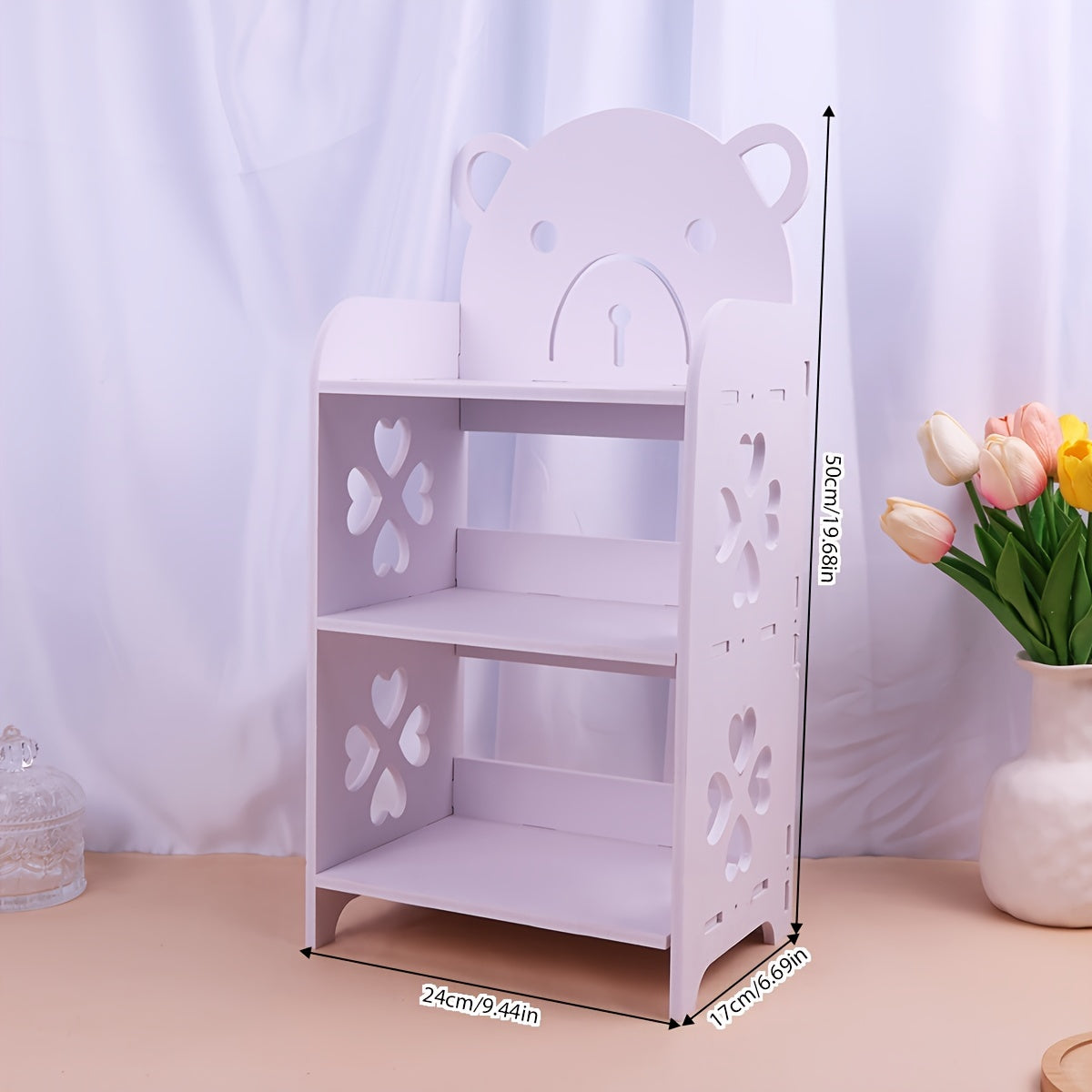 1pc Bedside Cabinet Modern Mini Small Bedroom Bedside Cabinet Nordic Style Shelf