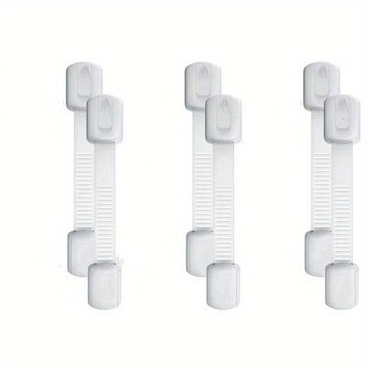 Child Safety Cabinet Locks 6pcs Baby Proofing Latches Adjustable