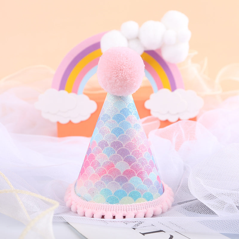 Mermaid Birthday Hats Headwear Party Supplies