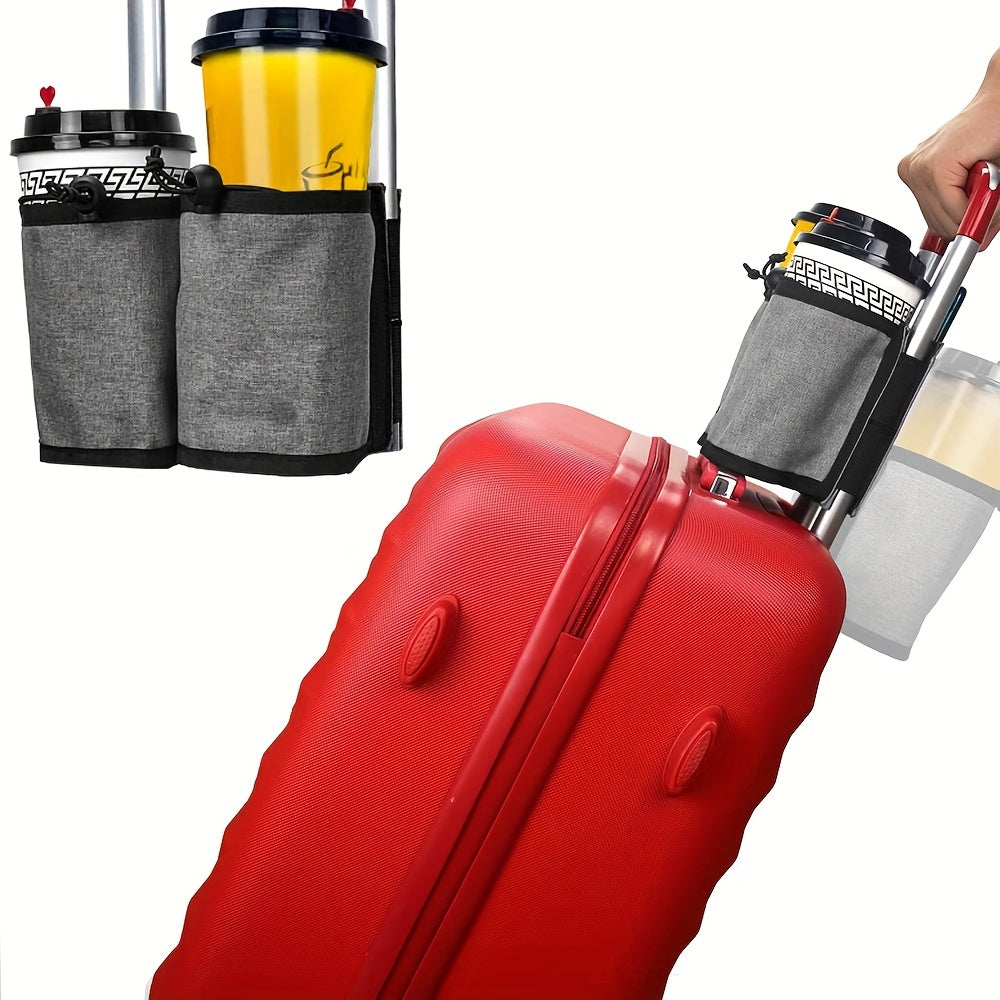 Travel Luggage Armrest Cup Storage Bag Drink Coffee Holder