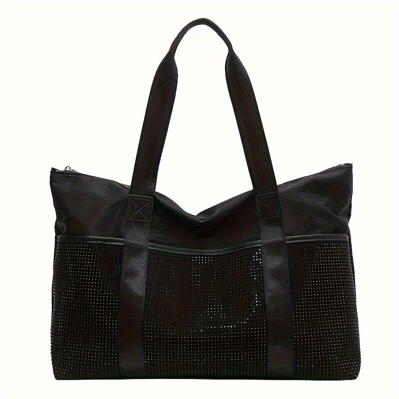 Retro Large Capacity Travel Bag Lightweight Handheld Fitness Tote Bag
