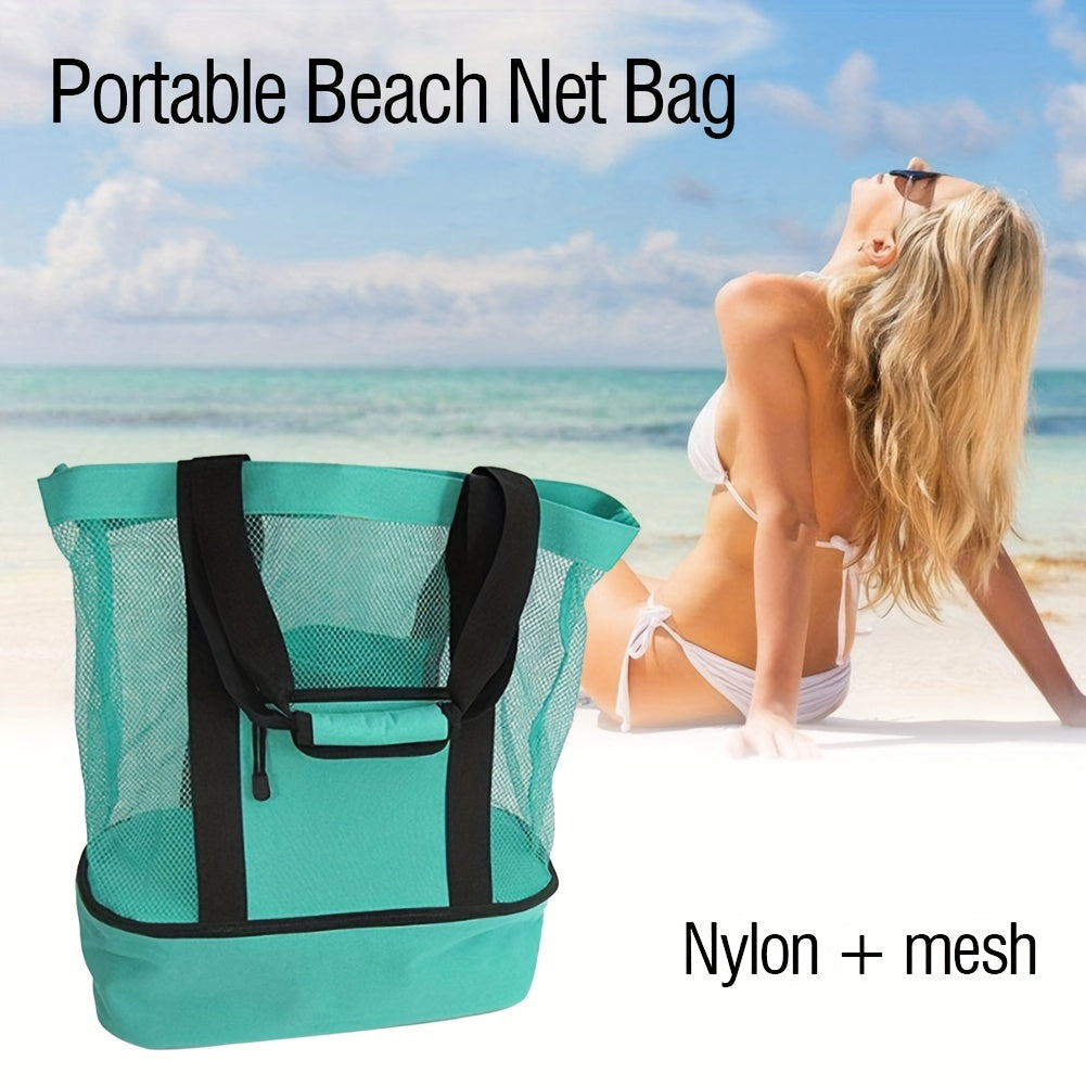 Insulated Mesh Bag Multifunctional Cooler for Outdoor Beach Picnic