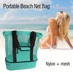 Insulated Mesh Bag Multifunctional Cooler for Outdoor Beach Picnic