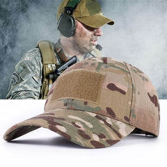 Camouflage Tactical Operator Cap Adjustable Baseball Cap Trucker