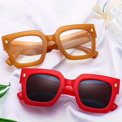 Men's Square Frame Sunglasses UV Protection Summer Sunglasses