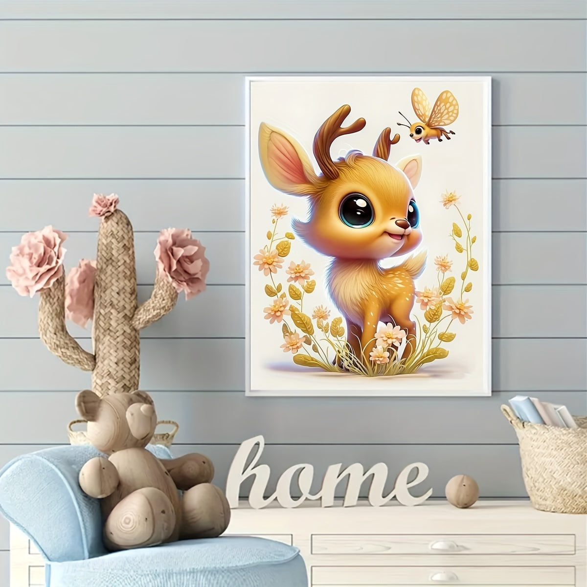 Rhinestone Painting Embroidery Cartoon Animal Deer 5D DIY Picture