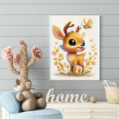Rhinestone Painting Embroidery Cartoon Animal Deer 5D DIY Picture