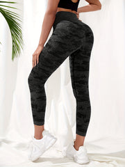 Camouflage Pattern High Waist Yoga Leggings