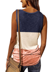 Women's V-Neck Sleeveless Tank Top for Summer