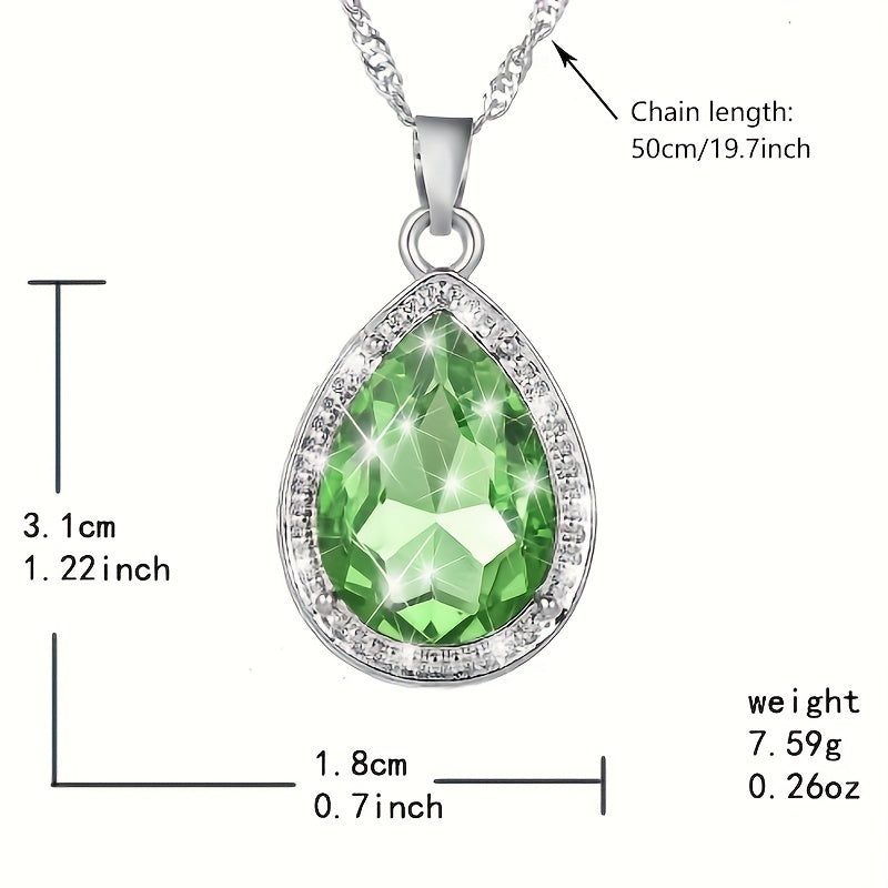 Emerald Necklace Pendant for Christmas Birthdays & More