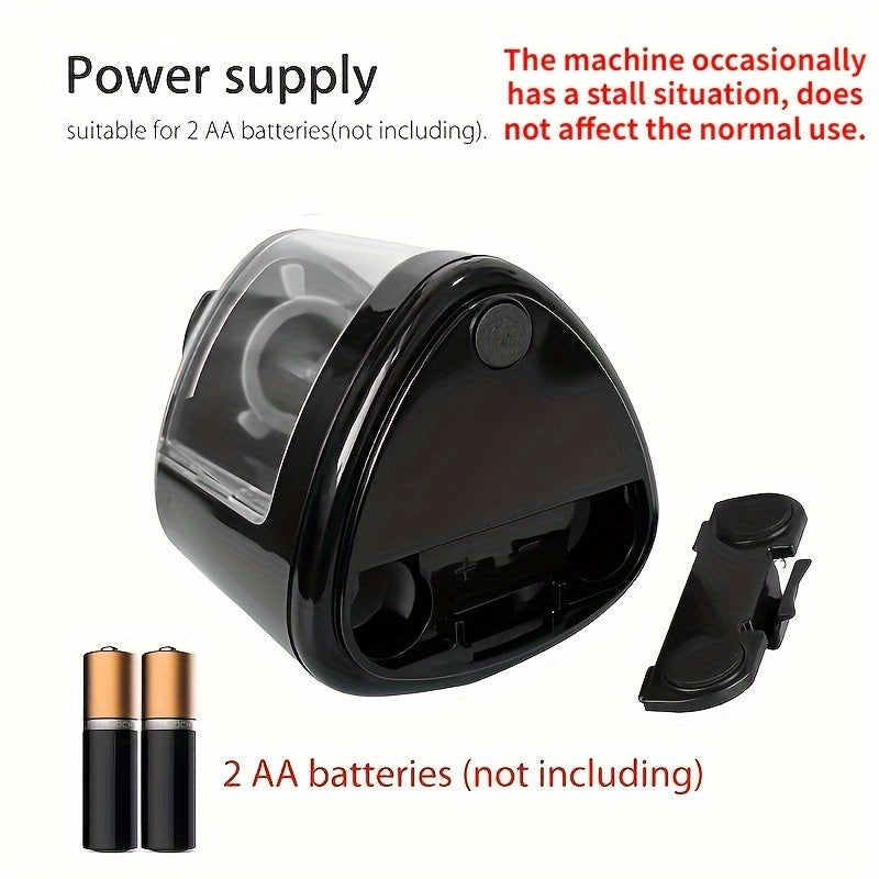 Electric Pencil Sharpener Auto Stop Safety Fast Sharpening AA Batteries