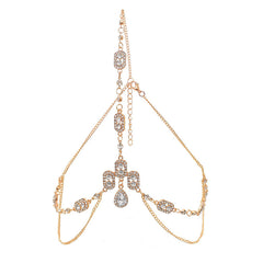 Rhinestone Chain Head Piece Headband Bridal Hair Accessories