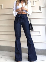 High Waist Flare Jeans Wide Leg Denim Pants