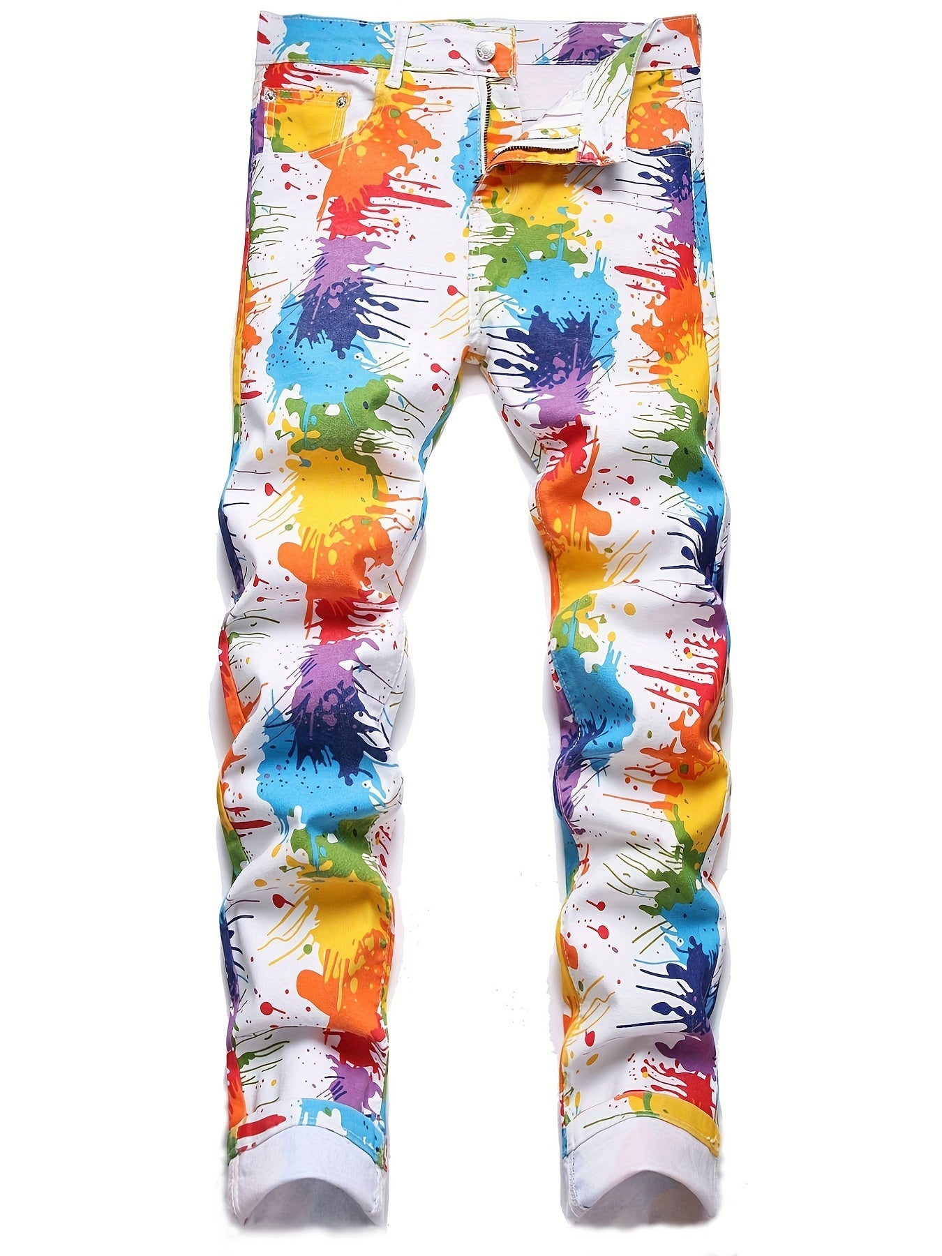 Children's Wild Style Active Long Pants Colorful Graphic Jeans Summer Kids