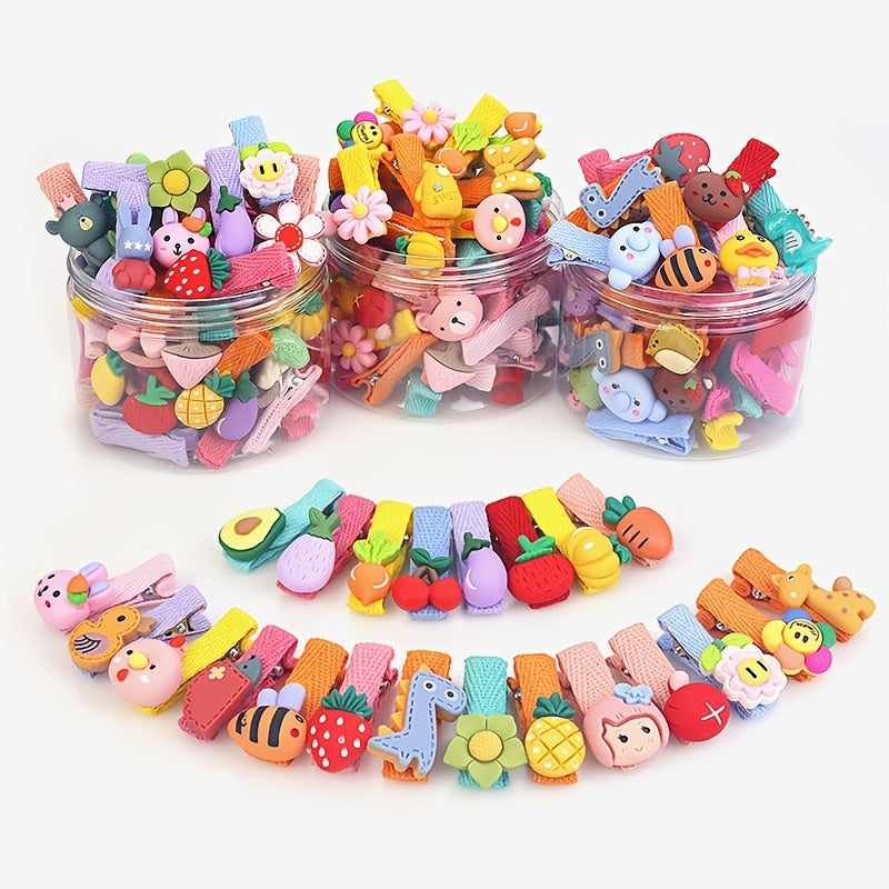 26pcs Girls Hair Clip Cartoon Hairpin Side Clip Hair Accessories