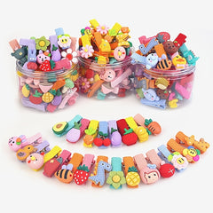 26pcs Girls Hair Clip Cartoon Hairpin Side Clip Hair Accessories
