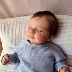 19inch Finished Reborn Doll Lifelike Soft Touch 3D Skin Hand Root Hair Visible