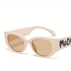 Retro Men's Letter Print Leg Sunglasses