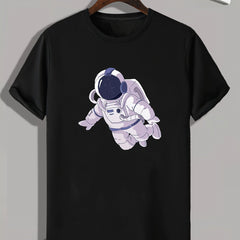 Men's Astronaut Print Slim Fit T-shirt