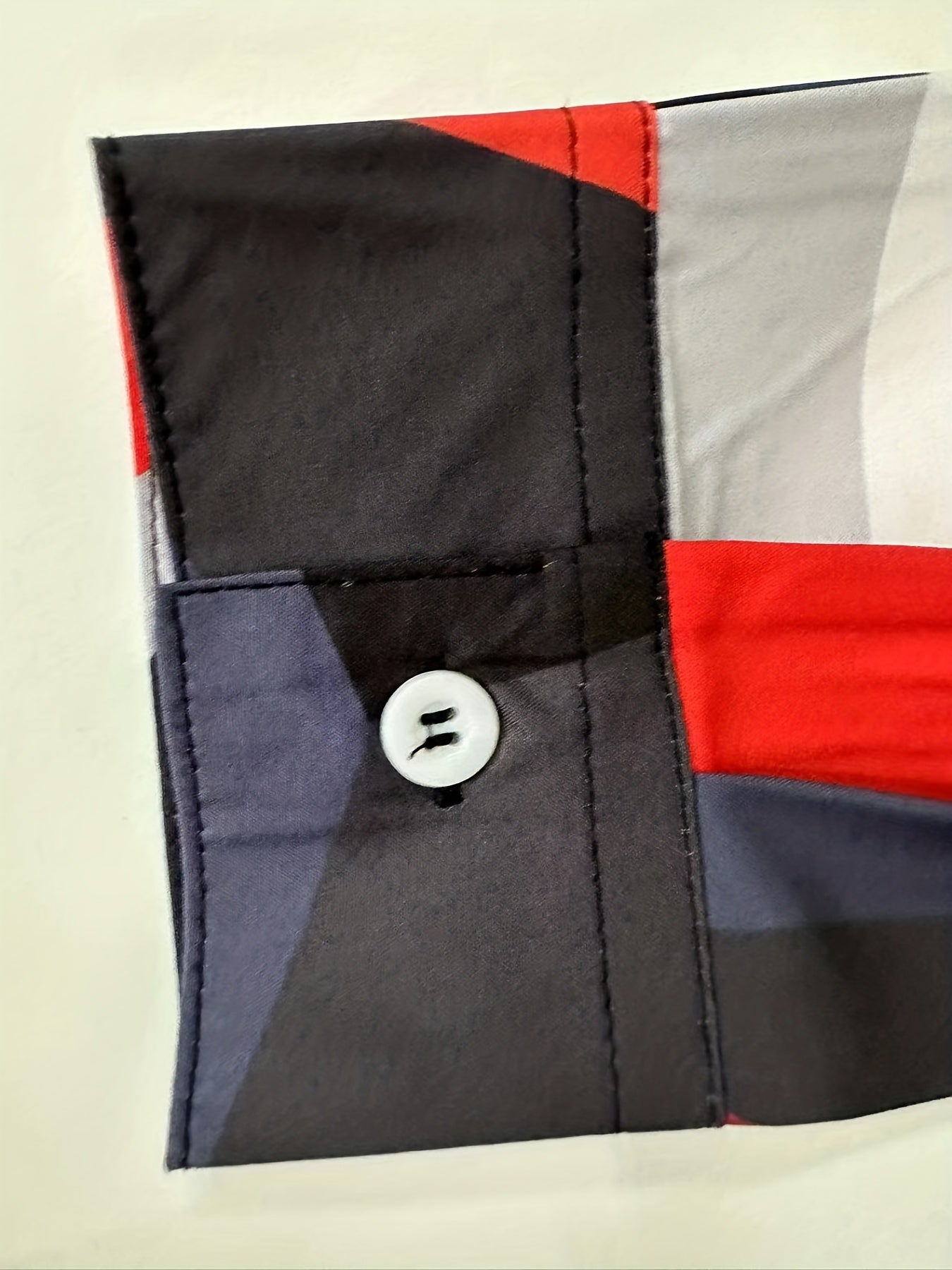 Geometric Pattern Men s Long Sleeve Shirt Spring Fall Outdoor