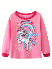 Rainbow Unicorn Kid's Pajamas 2Pc Set