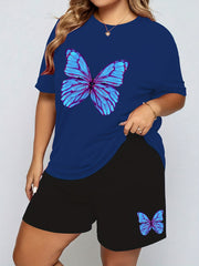 Butterfly Print Pajama Set