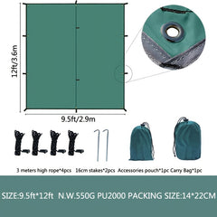 Waterproof Outdoor Canopy Tent For Camping And Picnics With Hammock Shelter