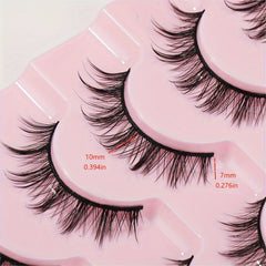 7 Pairs Manga Lashes Natural 3D Volume Wispy Anime Eyelashes Pack EYDEVRO