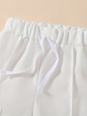 3PCS Boys Letter Print Comfortable Creative Shorts for Summer