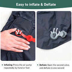 WESTTUNE Inflatable Mattress with Pillow for Hiking/Camping