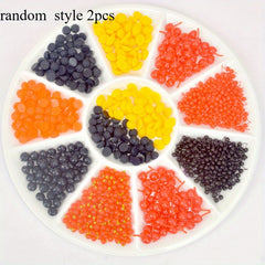 2pcs Mini Fruit PVC Food Blueberry Strawberry DIY Jewelry Game