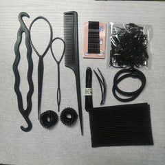 Hair Accessories Set Topsy Tail Hair Tool Hair Loop Hair Ties Hair Clips Combs